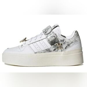 adidas Women's White Marble Platform Sneakers